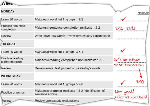 sat prep plan